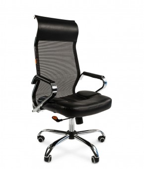 Кресло для руководителя CHAIRMAN 700 (Сетка) Черное в Уфе - ufa.ok-mebel.com | фото 1