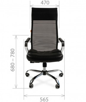 Кресло для руководителя CHAIRMAN 700 (Сетка) Черное в Уфе - ufa.ok-mebel.com | фото 4