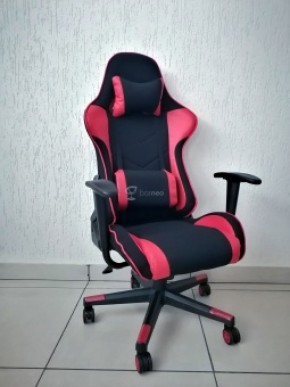 Кресло геймерское Barneo K-50 (черная сетка красные вставки) в Уфе - ufa.ok-mebel.com | фото