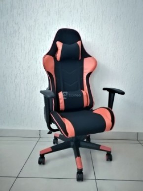 Кресло геймерское Barneo K-50 (черная сетка оранжевые вставки) в Уфе - ufa.ok-mebel.com | фото 1