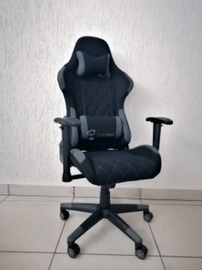 Кресло геймерское Barneo K-51 (черная ткань серые вставки) в Уфе - ufa.ok-mebel.com | фото 1