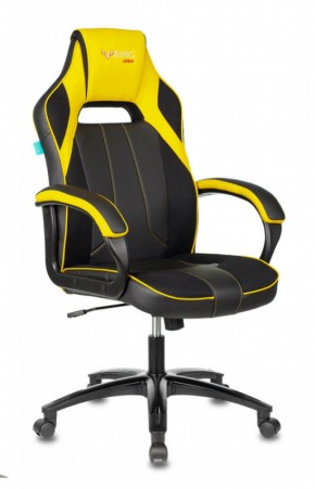 Кресло игровое Бюрократ VIKING 2 AERO YELLOW черный/желтый в Уфе - ufa.ok-mebel.com | фото 1
