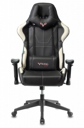 Кресло игровое Бюрократ VIKING 5 AERO WHITE черный/белый в Уфе - ufa.ok-mebel.com | фото 3