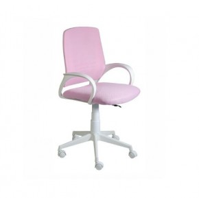 Кресло Ирис White сетка/ткань розовая в Уфе - ufa.ok-mebel.com | фото