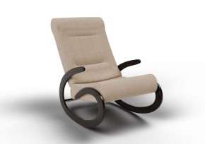 Кресло-качалка Мальта 10-Т-П (ткань/венге) ПЕСОК в Уфе - ufa.ok-mebel.com | фото 1