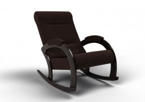 Кресло-качалка Венето 13-Т-Ш (ткань/венге) ШОКОЛАД в Уфе - ufa.ok-mebel.com | фото 1