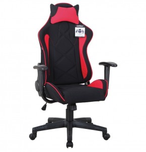 Кресло компьютерное BRABIX GT Racer GM-101 + подушка (ткань) черное/красное (531820) в Уфе - ufa.ok-mebel.com | фото 1