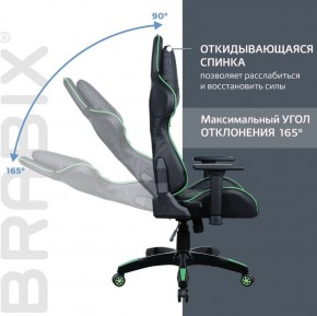 Кресло компьютерное BRABIX "GT Carbon GM-120" (черное/зеленое) 531929 в Уфе - ufa.ok-mebel.com | фото 2