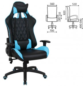 Кресло компьютерное BRABIX "GT Master GM-110" (черное/голубое) 531928 в Уфе - ufa.ok-mebel.com | фото 2