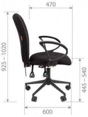Кресло компьютерное Chairman 9801 Black в Уфе - ufa.ok-mebel.com | фото 5
