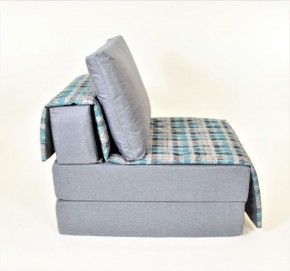 Кресло-кровать бескаркасное Харви (серый-квадро азур) в Уфе - ufa.ok-mebel.com | фото 3