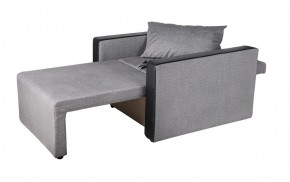 Кресло-кровать Милена с подлокотниками (серый) Велюр в Уфе - ufa.ok-mebel.com | фото 3