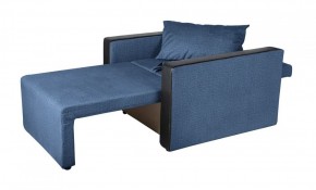 Кресло-кровать Милена с подлокотниками (синий) Велюр в Уфе - ufa.ok-mebel.com | фото 3