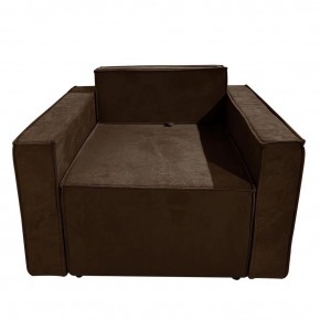 Кресло-кровать Принц КК1-ВК (велюр коричневый) в Уфе - ufa.ok-mebel.com | фото