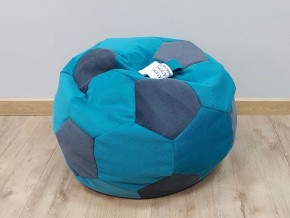 Кресло-мешок Мяч S (Shaggy Azure-Shaggy Grafit) в Уфе - ufa.ok-mebel.com | фото
