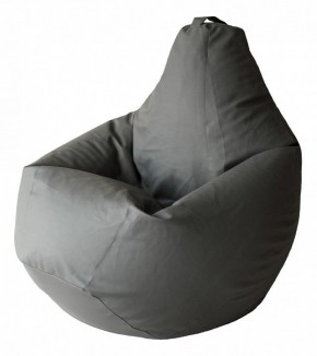 Кресло-мешок Серая ЭкоКожа 3XL 150*110 см в Уфе - ufa.ok-mebel.com | фото