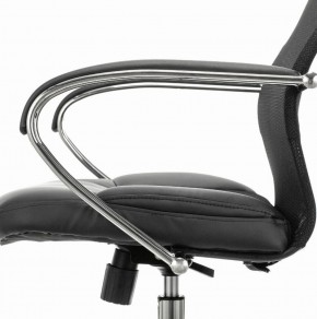 Кресло офисное BRABIX PREMIUM "Stalker EX-608 CH" (хром, ткань-сетка/кожзам, черное) 532091 в Уфе - ufa.ok-mebel.com | фото 4