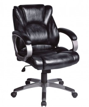 Кресло офисное BRABIX "Eldorado EX-504", экокожа, черное, 530874 в Уфе - ufa.ok-mebel.com | фото