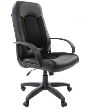 Кресло офисное BRABIX "Strike EX-525" (экокожа черная, ткань черная) 531381 в Уфе - ufa.ok-mebel.com | фото