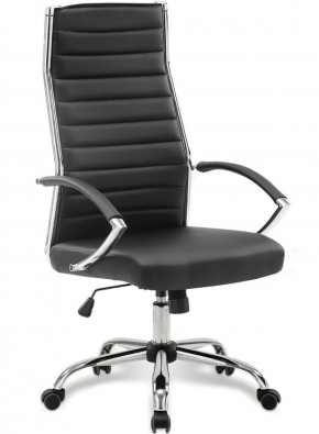Кресло офисное BRABIX "Style EX-528", экокожа, хром, черное, 531947 в Уфе - ufa.ok-mebel.com | фото