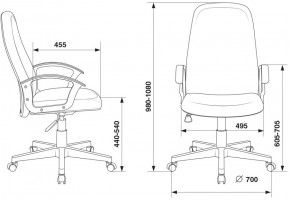 Кресло руководителя Бюрократ CH-808LT/#G серый 3C1 в Уфе - ufa.ok-mebel.com | фото 4