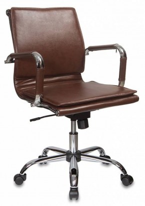 Кресло руководителя Бюрократ CH-993-LOW/BROWN коричневый в Уфе - ufa.ok-mebel.com | фото