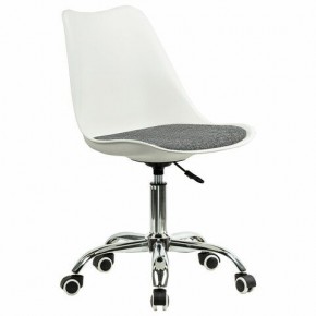 Кресло стул BRABIX "Eames MG-310 CH", хром, пластик белый, ткань серая, 532924 в Уфе - ufa.ok-mebel.com | фото 2