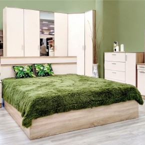 Кровать 1600 Салоу с настилом (Дуб сонома/перламутр) в Уфе - ufa.ok-mebel.com | фото 5