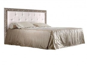 Кровать 2-х спальная (1,4 м) Тиффани штрих-лак/серебро с мягким изголовьем (ТФКР140-2) в Уфе - ufa.ok-mebel.com | фото