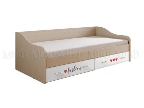 ВЕГА NEW Girl Кровать 900 с настилом ЛДСП (дуб беленый) в Уфе - ufa.ok-mebel.com | фото