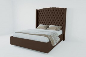 Кровать Берлин ЛЮКС без основания 1200 (экокожа коричневая) в Уфе - ufa.ok-mebel.com | фото