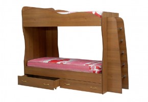 Кровать детская 2-х ярусная Юниор-1 (800*2000) ЛДСП в Уфе - ufa.ok-mebel.com | фото 1