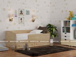 Кровать детская Панда с бортом и ящиками сп/м 1200*2000 в Уфе - ufa.ok-mebel.com | фото