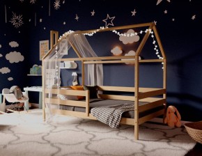 Кровать-домик 80*190 без покраски (без ящиков) в Уфе - ufa.ok-mebel.com | фото