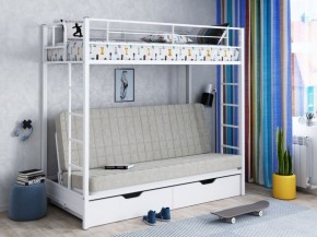 Кровать двухъярусная с диваном "Мадлен-ЯЯ" с ящиками в Уфе - ufa.ok-mebel.com | фото