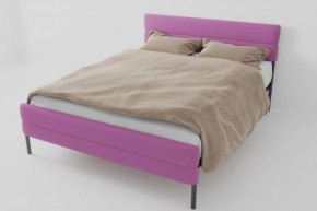 Кровать Горизонт Мини с ортопедическим основанием 800 (велюр розовый) в Уфе - ufa.ok-mebel.com | фото 1