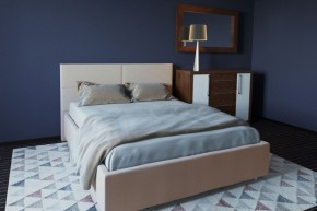 Кровать Корсика с ПМ 1600 (экокожа бежевая) в Уфе - ufa.ok-mebel.com | фото 2