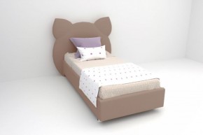 Кровать Котя с ортопедическим основанием 800 (велюр серый) в Уфе - ufa.ok-mebel.com | фото