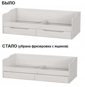 Кровать КР 1 Серия 2 + основание ДСП Лайт 0.9х2.0 (Ясень Анкор светлый) в Уфе - ufa.ok-mebel.com | фото 2