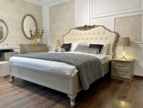Кровать Мокко 1600 с мягким изголовьем + основание (серый камень) в Уфе - ufa.ok-mebel.com | фото 3