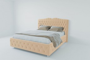 Кровать Нягань с ПМ 2000 (экокожа бежевая) в Уфе - ufa.ok-mebel.com | фото 2