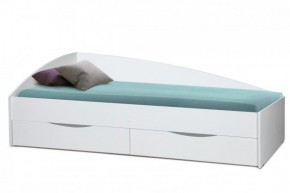Кровать одинарная "Фея - 3" асимметричная 1900х800 (белая) в Уфе - ufa.ok-mebel.com | фото