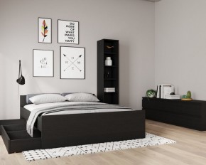 Кровать ОРИОН двухспальная с ортопедическим основанием 160х200, цвет Дуб Венге в Уфе - ufa.ok-mebel.com | фото 3
