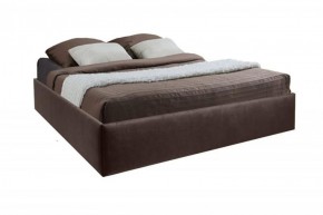 Кровать Подиум с ПМ 1200 (экокожа коричневая) в Уфе - ufa.ok-mebel.com | фото