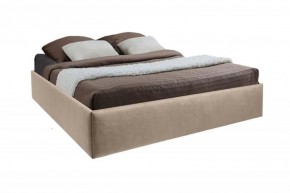 Кровать Подиум с ПМ 1200 (велюр светло-серый) в Уфе - ufa.ok-mebel.com | фото