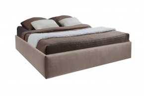 Кровать Подиум с ПМ 1400 (велюр серый) в Уфе - ufa.ok-mebel.com | фото 1