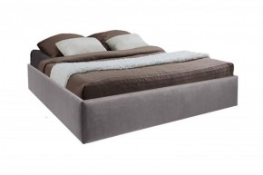 Кровать Подиум с ПМ 1400 (велюр темно-серый) в Уфе - ufa.ok-mebel.com | фото