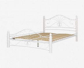 Кровать "Фортуна 1" КМД 2.01 Белая (1400*2000) (ножки-белые) с коваными элементами в Уфе - ufa.ok-mebel.com | фото 2