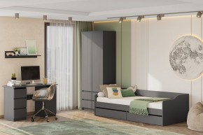 Кровать КР 2 + основание ДСП Лайт (универсальная) Графит в Уфе - ufa.ok-mebel.com | фото 5