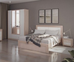 Кровать 1.6 Глэдис М31 с настилом и мягкой частью (ЯШС/Белый) в Уфе - ufa.ok-mebel.com | фото 4